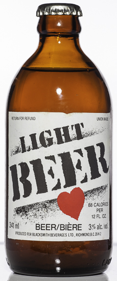 imagen de cerbeza en botella marca Light Beer