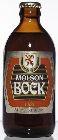 imagen de cerbeza en botella marca Molson Bock